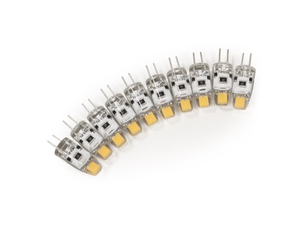 LED-Stiftsockellampe McShine ''Silicia COB'', G4, 1W, 110lm, warmweiß, 10er-Pack