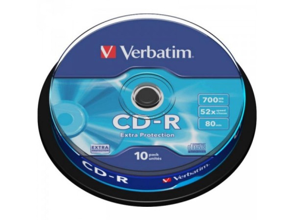 CD-R 80 Verbatim 52x DL 10er Cakebox 43437