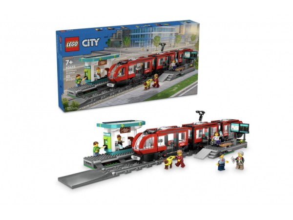 LEGO City - Straßenbahn mit Haltestelle (60423)