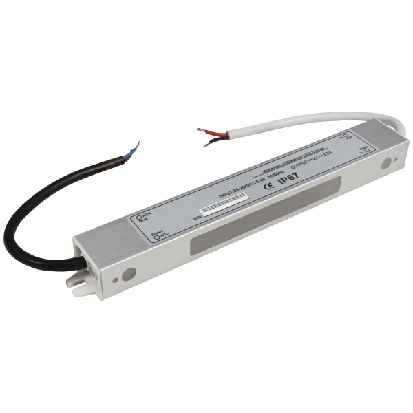 LED-Trafo McShine, elektronisch, IP67, 1-30W, Ein 85~264V, Aus 12V, wasserfest