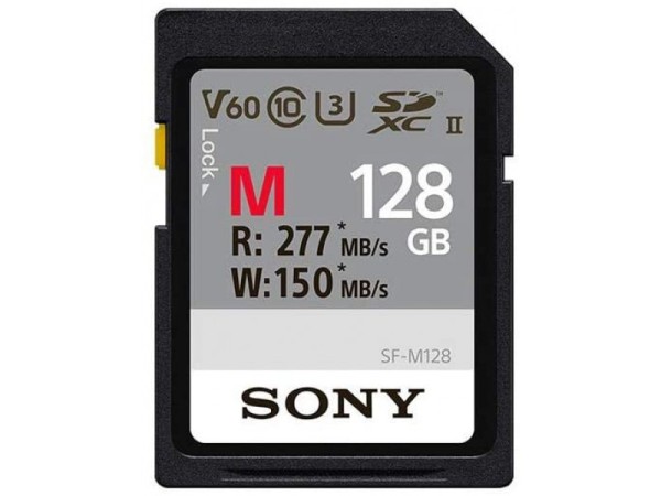 Sony SDXC M series 128GB UHS-II Class 10 U3 V60 - SFG1M