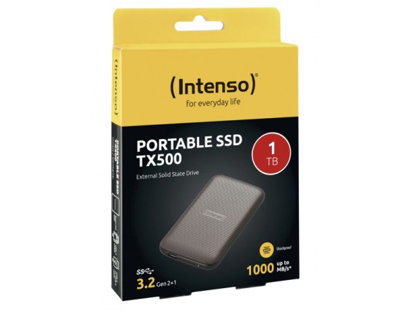 Intenso Externe SSD TX500 1TB USB 3.2 Gen 2x1 Braun 3827460