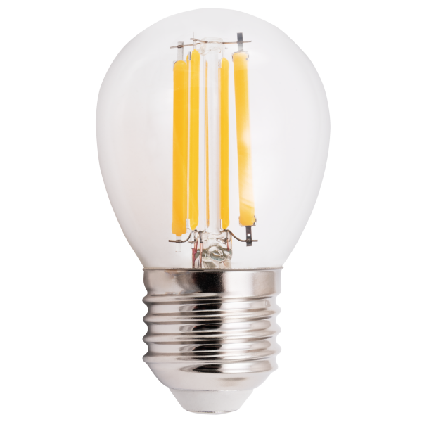 LED Filament Tropfenlampe McShine ''Filed'', E27, 6W, 820 lm, warmweiß, klar