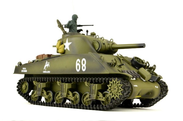 RC Panzer "M4 A3 Sherman" - Metallgetriebe & Metallketten