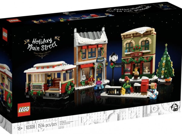 LEGO Icons - Weihnachtlich geschmückte Hauptstraße (10308)