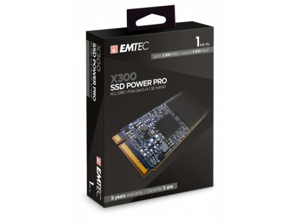 Emtec Intern SSD X300 1TB M.2 2280 SATA 3D NAND 3300MB/sec ECSSD1TX300