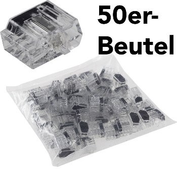 Steckbare Dosenklemmen, 50er Pack