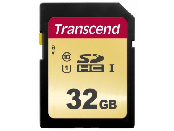 Transcend SD Card 32GB SDHC SDC500S 95/60 MB/s TS32GSDC500S