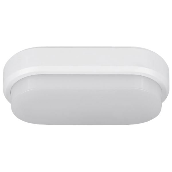 LED-Feuchtraumleuchte Oval IP54, 550lm, 4000K, 8W, neutralweiß, Bewegungsmelder