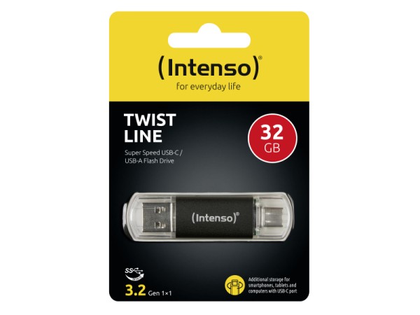 Intenso Twist Line USB Flash 32GB 3.2 Gen 1 USB-C USB-A 3539480