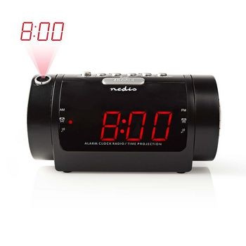 Digital-Wecker-Radio | LED-Anzeige | Zeitprojektion | AM / FM | Snooze-Funktion | Sleep Timer | Anza